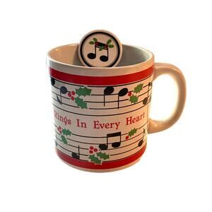 Vintage Russ Christmas Melody Music Coffee Mug